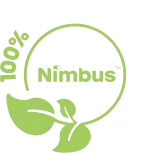 Nimbus Green Hosting Logo - Full colour reversed